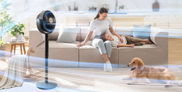 Levoit Επιδαπέδιος Ανεμιστήρας Ορθοστάτης Levoit Smart Pedestal Fan Τηλεχειριστήριο & 12 Ταχύτητες Γκρι LPF-R432-AEUR