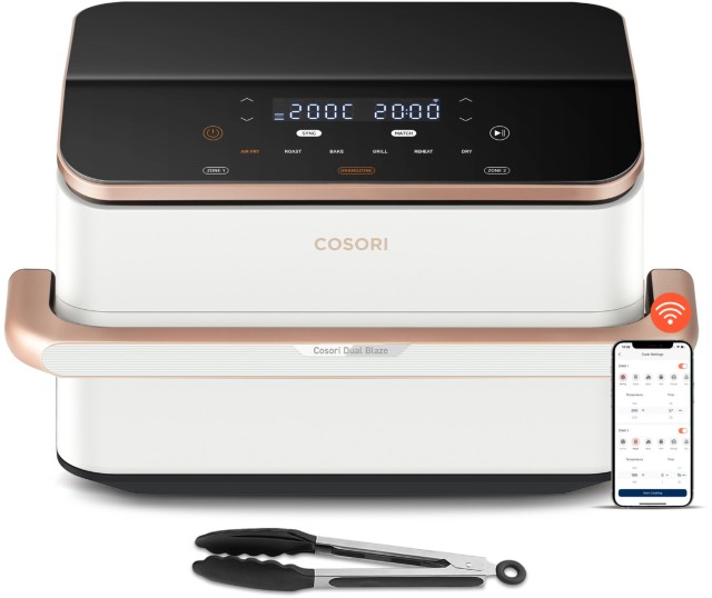 COSORI Διπλή Φριτέζα Αέρος Dual Blaze TwinFry CAF-TF101S, 10L, Ασπρη CAF-TF101S-WEUR