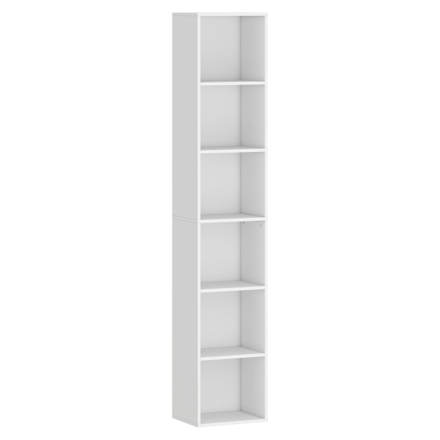 HOMCOM Βιβλιοθήκη 6 Ραφιών 836-715V00WT