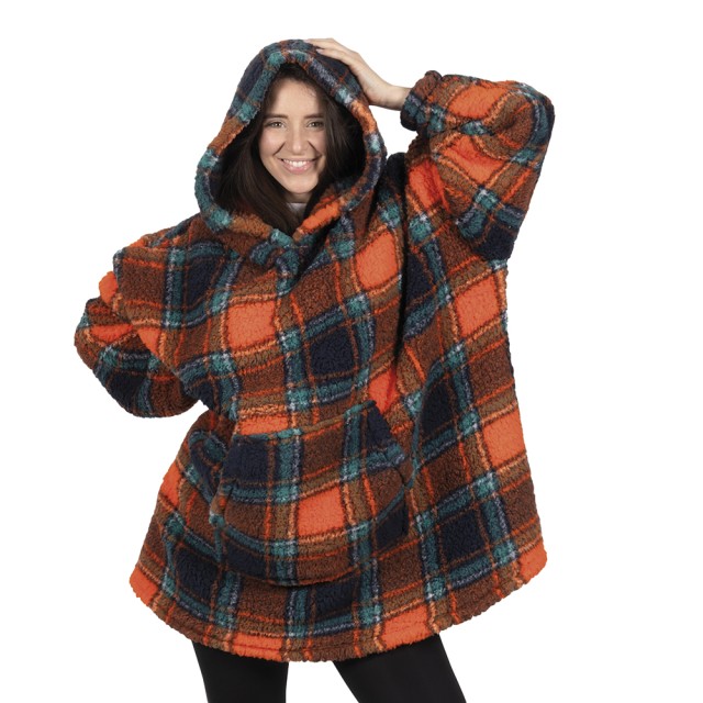 Galileo Κουβέρτα σκακιέρας από sherpa με κουκούλα 85x95cm LeFlaf (ένα μέγεθος) 5919950 Τυχαία Επιλογή Χρωμάτων