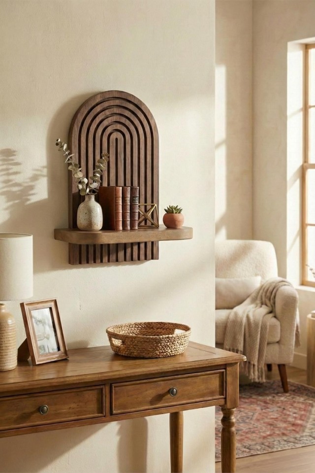 Επιτοίχιο Ράφι Wenge 26x35x13 εκ. από MDF 173ALF1109