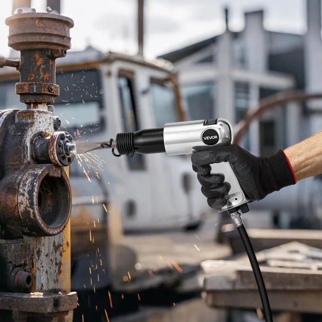 VEVOR Κιτ Πνευματικού Σφυριού Air Hammer με 4 Καλέμια 3500 BPM 12 CFM QDCCCGQCQSWBTOUK9002V0