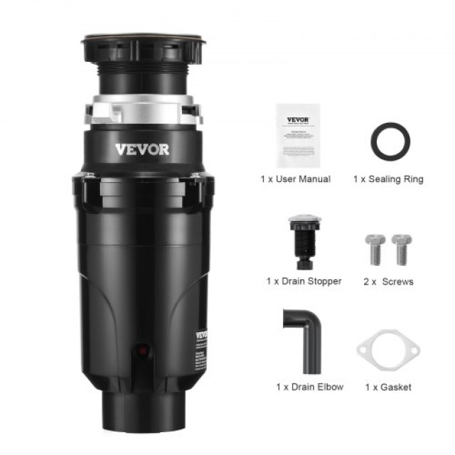 VEVOR  Απορριμματοφάγος 1/2 HP 3820 RPM EZ Connect  GDLJCLQ12HPZ5NZBIV2