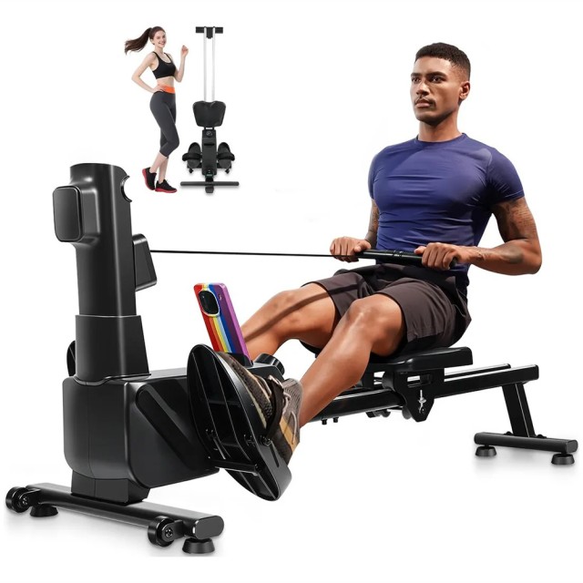 BAKAJI Πτυσσόμενος Κωπηλατικός Γυμναστικής για Σπίτι με 8 Επίπεδα Αντίστασης 02002138