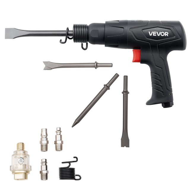 VEVOR Σετ Πνευματικού Σφυριού Air Hammer 2500-2700 BPM με 4 Καλέμια QDCCCGQCQSWBB0RP2002V0