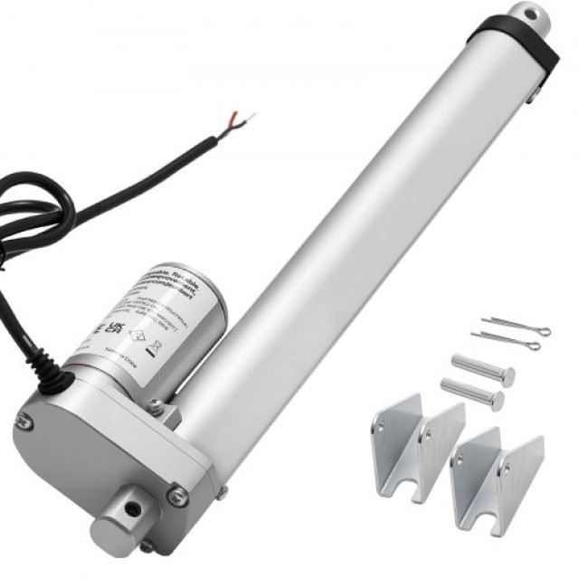 VEVOR 12V Γραμμικός Ενεργοποιητής, 250mm Δρομέας 15mm/s Υψηλής Ταχύτητας 1000N - με IP54 Προστασία & Στήριγμα για Γραφεία Ανύψωσης, Πολυθρόνες Ξαπλώστρων, Ανοίγματα Παραθύρων CGXXZXQ10INCDJ3L0001V9