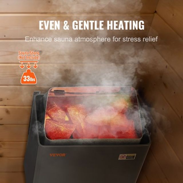 VEVOR  Ηλεκτρική Σόμπα Σάουνας 6KW με Ψηφιακό Έλεγχο για 5-9 m3 Σπα Σπιτιού  DSSNLWKLXB6KWNG5KV8