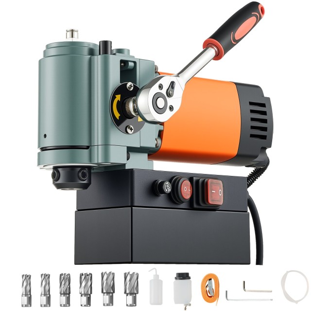 VEVOR Μαγνητικό Δράπανο Χαμηλού Προφίλ 1300W 35mm Διατρ. Διάμετρος WSCLZ35MMTZC68DEN001V2