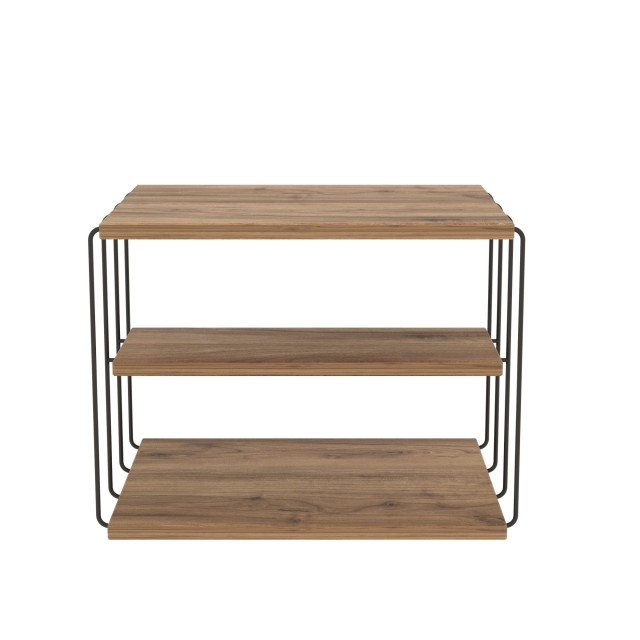 Βοηθητικό Τραπεζάκι 2 Επιπέδων 50x40x33cm Μαύρο-Atlantic Pine 854KLN2813