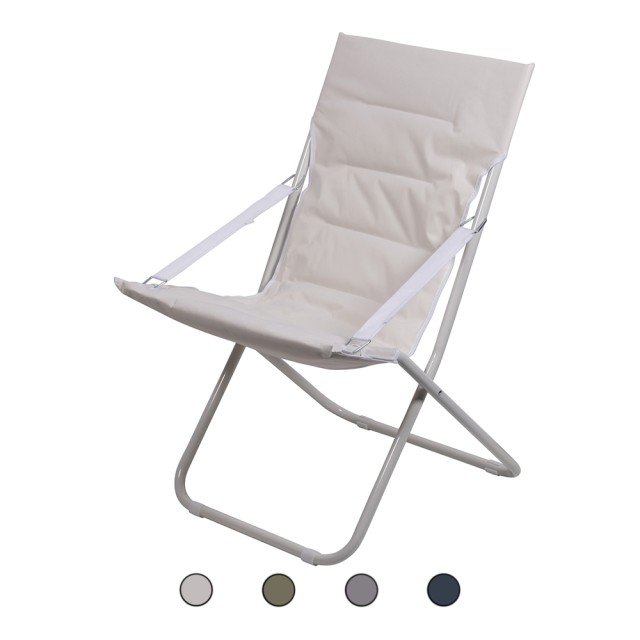 Galileo Πτυσσόμενη πολυθρόνα με μπράτσα και μαξιλάρια, μεταλλική κατασκευή Panama Est 5914246 Τυχαία Επιλογή Χρωμάτων