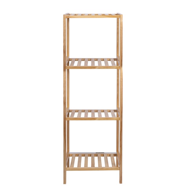 Galileo Σκοτεινή κινητή μονάδα μπάνιου με 4 ράφια από πεύκο 35x30x100 εκ Sordine 5917172