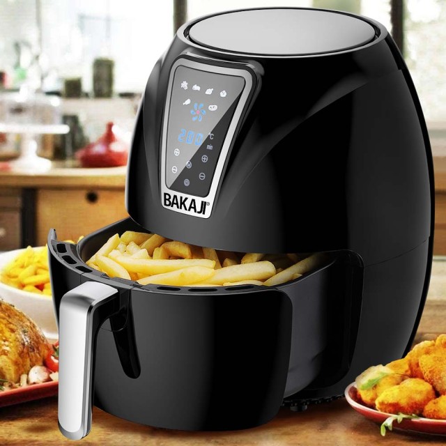 BAKAJI  Ψηφιακός Αεροφριτέζα Χωρίς Λάδι Airfryer 3,2 Lt Τηγανίζει Μαγειρεύει 1300W  02012457