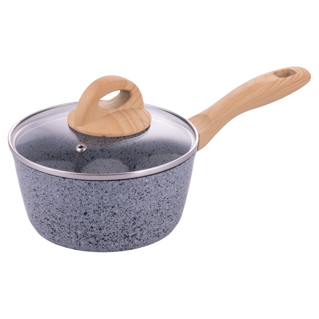 Galileo Κατσαρόλα με καπάκι 16 cm με αντικολλητική κεραμική επίστρωση, κράμα αλουμινίου, κατάλληλο για επαγωγική εστία Alaska SChef 5921046