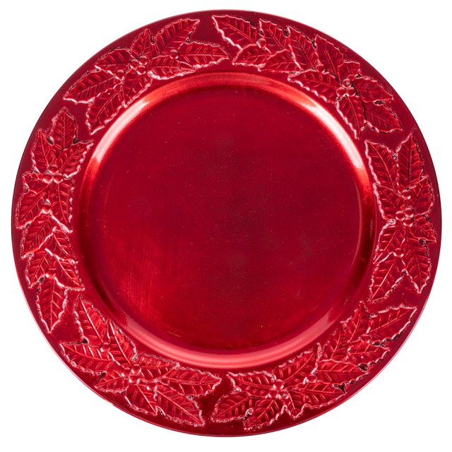 Galileo Χριστουγεννιάτικο Κόκκινο Σουπλά με Διακόσμηση Αστέρι του Νατάλι 33 εκ Santas House 2178513