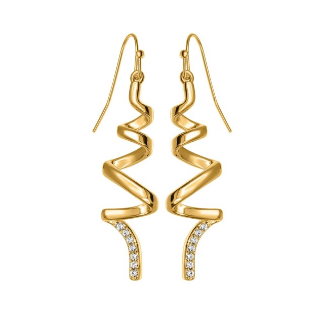 So Charm Σκουλαρίκια διακοσμημένα με Κρύσταλλα Swarovski, Χρυσό BS1549-DORE-BO