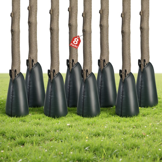 VEVOR Σάκοι Ποτίσματος Δέντρων 75,7 L, Σετ 8 Τεμαχίων, Αργής Απελευθέρωσης 3-4 Ωρών, Ανθεκτικοί και Επαναχρησιμοποιούμενοι με Φερμουάρ, για Βαθύ Πότισμα Δέντρων και Θάμνων DSJSD20GAL8J54JQ9001V0