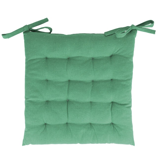 Galileo  Σετ 5 τμχ Μαξιλάρι καρέκλας με κορδόνια 40x40 cm πράσινο αμαζονίου Sibilla 5920292