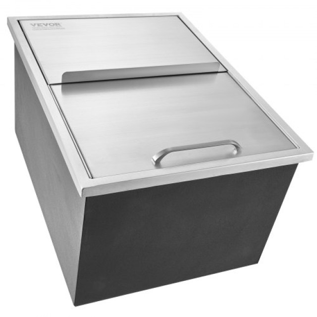 VEVOR Εντοιχιζόμενη Παγοθήκη, 24x18x13 Ανοξείδωτη Ψύκτρα, 40.9 qt Εξωτερική Κουζίνα, με Σωλήνα Αποστράγγισης και Βαλβίδα, για Κρασί Μπύρα QRSCBCHG24LXMG0KCV0