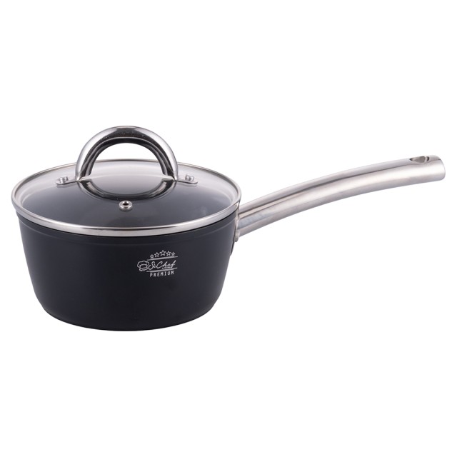 Galileo Κατσαρόλα με καπάκι 16 cm από σφυρήλατο αλουμίνιο με κεραμική αντικολλητική επίστρωση, πάτος full induction SChef Premium 5920948