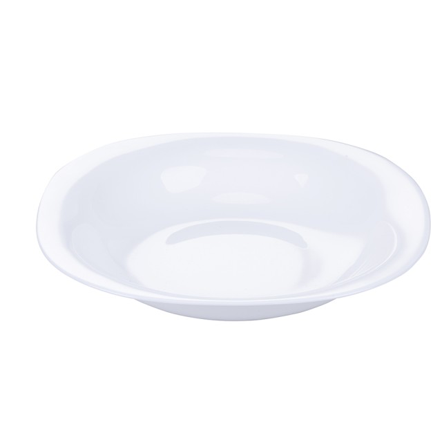 Galileo  Σετ 6 τμχ Τετράγωνο βαθύ πιάτο από οπαλίνα γυαλί 23x23 εκ λευκό Sibilla 5920207