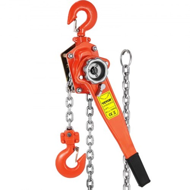 VEVOR Μοχλός Αλυσίδας 3T 1.5M 6600lbs για Αποθήκες και Γκαράζ 3T1.5MSBHL0000001V0
