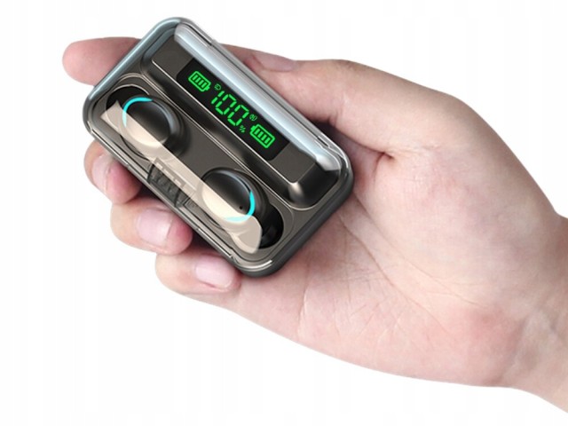 Verk Group Ασύρματα Ακουστικά Bluetooth F9 TWS με Ενσωματωμένο Powerbank 5907451331675
