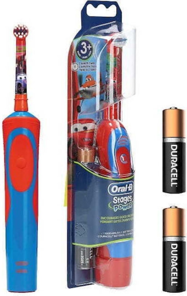 Oral-B Ηλεκτρική Οδοντόβουρτσα Stages Power Cars για Παιδιά 3+ Ετών - Κόκκινη 4210201293873-Cars