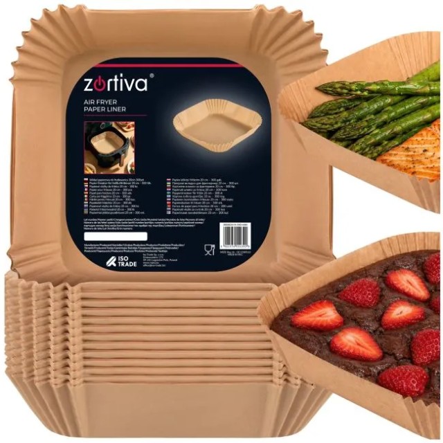 ZORTIVA Σετ 300 τμχ Αντικολλητικά Χαρτιά Air Fryer 20x20 cm 28254