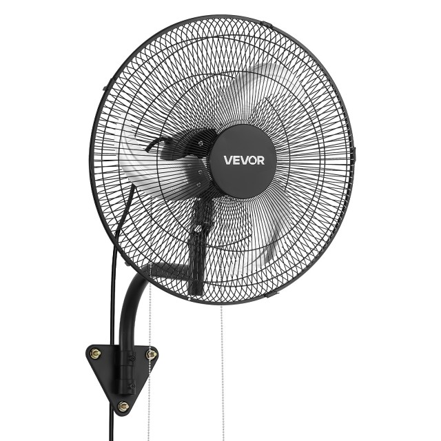 VEVOR Επιτοίχιος Ανεμιστήρας 457 mm, Περιστρεφόμενος, 3 Ταχυτήτων, Μαύρος GYBGFSDD18INJ5FTK001V2