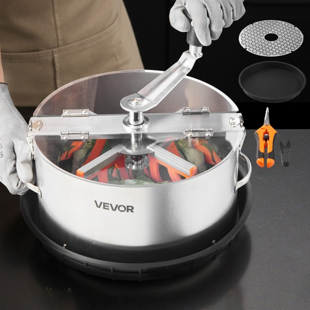 VEVOR 12 Χειροκίνητος Τρίμερ Φύλλων για Υδροπονικούς Καλλιεργητές - Διάφανο Κάλυμμα PET - Ανοξείδωτος Χάλυβας SDKSCJ12YCSDEULO7001V0