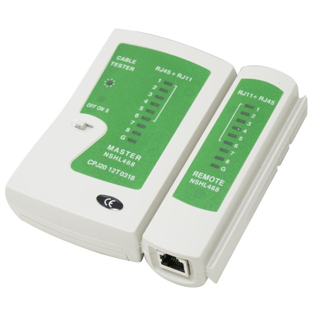 BAKAJI Δοκιμή Καλωδίου Δικτύου LAN/Τηλεφώνου/Ιντερνέτ RJ45 / RJ11 / RJ12 Καλωδίων Ethernet 02837466