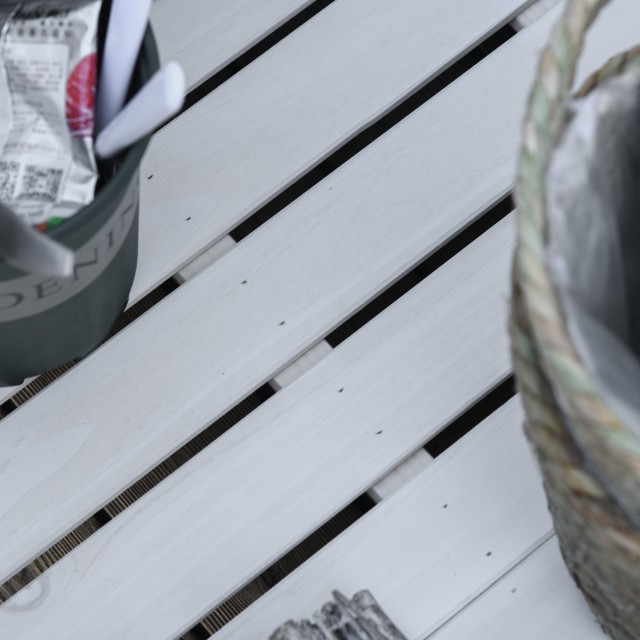 Δοχείο πάγκου Outsunny από ξύλο ελάτης, στήθος εξωτερικού χώρου με αντιολισθητικά πόδια - Λευκό 84B-458WT