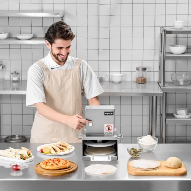 VEVOR Ηλεκτρική Πρέσα Ζύμης Πίτσας 6 ιντσών Επαγγελματική Ζύμης Πίτσας και Ζύμης Φύλλου DDCZYMJ8YCBXYSPL3001V2
