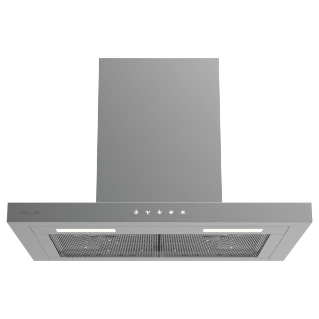 Cecotec Απορροφητήρας Bolero Flux TT 604000 Inox A++ Εξαγωγέας καπνού T 60cm, 393m³/h, 3 ταχύτητες, SS Touch Control, Ανοξείδωτο, Ενεργειακή Κλάση A++, DC Μοτέρ, Led φωτισμός, Φίλτρα Αλουμινίου & Άνθρακα. CEC-110297