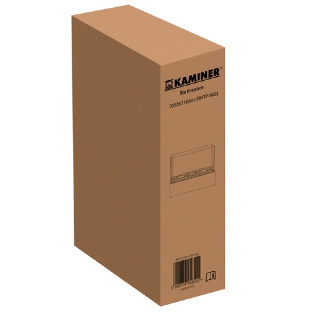Kaminer Επιτραπέζιο Τζάκι Βιοαιθανόλης 45x29x20-5cm Εσωτερικού και Εξωτερικού Χώρου 26318