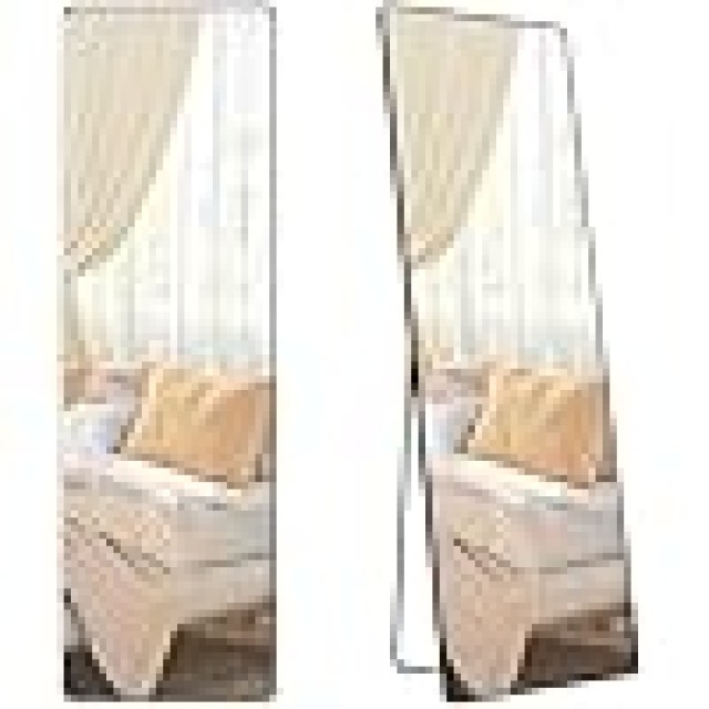 SONGMICS Καθρέφτης Δαπέδου 160x50 cm με Μαύρο Αλουμινένιο Πλαίσιο 160x50x1.3 cm LFM030B01
