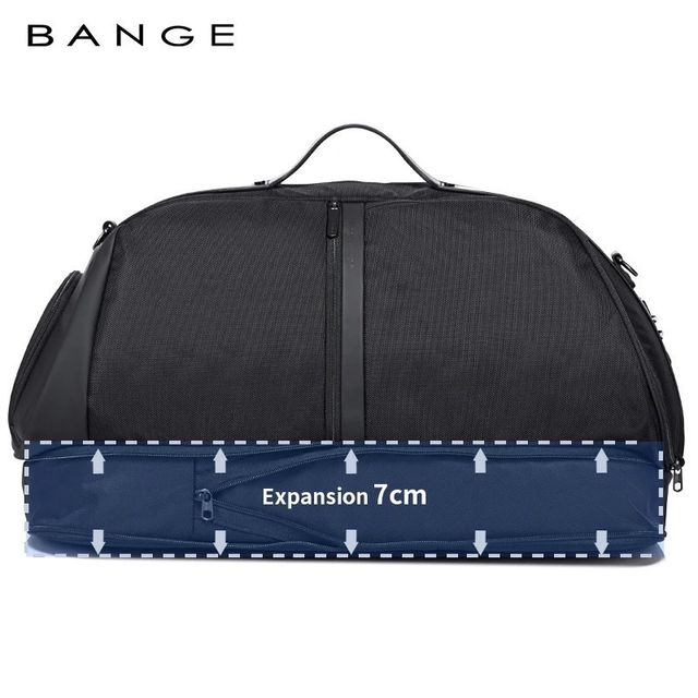 BANGE Σακ Βουαγιάζ Υφασμάτινο 50lt Μαύρο 57x24x34εκ. 77178-Black