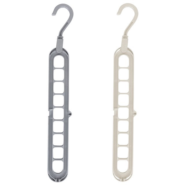 Galileo Σετ 2 κρεμάστρες διπλής τοποθέτησης οριζόντια/κάθετα χώροι 9 κρεμάστρες Sordine 5918968