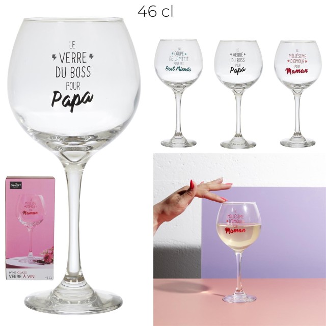 THE CONCEPT FACTORY Ποτήρι Κρασιού  – 46 cl με Τυχαία Επιλογή Μοντέλου KA0516