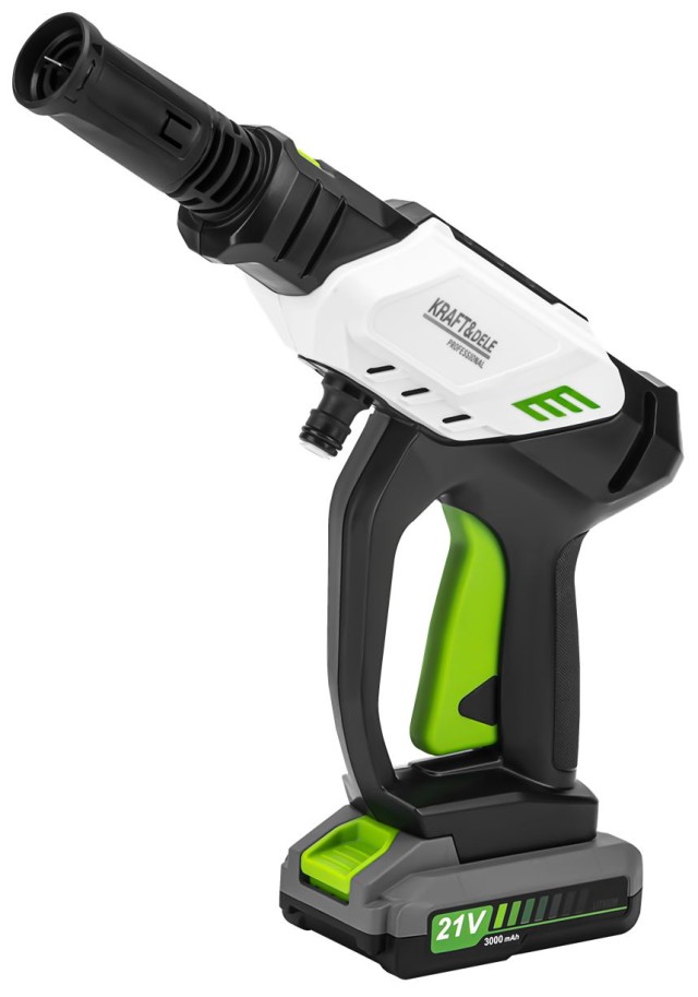 Kraft&Dele Επαναφορτιζόμενο Πλυστικό Μηχάνημα Μπαταρίας 300W 21V (Με Μπαταρία 3Ah) KD-5374