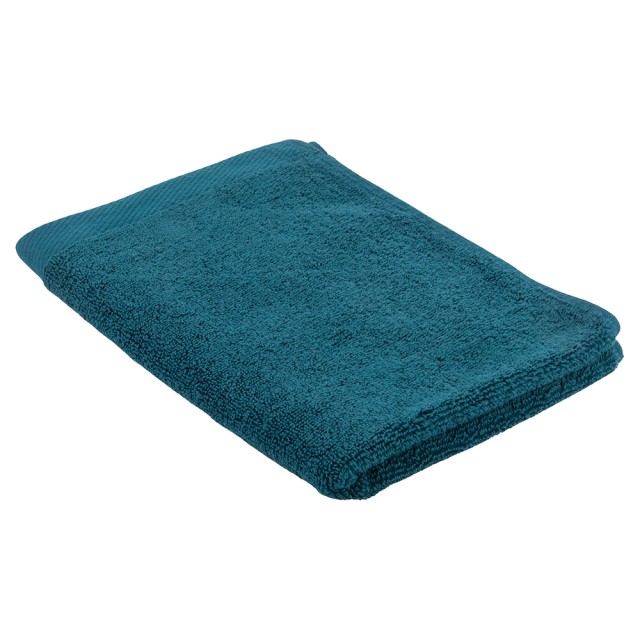 Galileo Πετσέτα σε εξαιρετικά μαλακό βαμβάκι 40x60 εκ., κεντρικός κρίκος σε χρώμα πετρόλ Sibilla 5916871