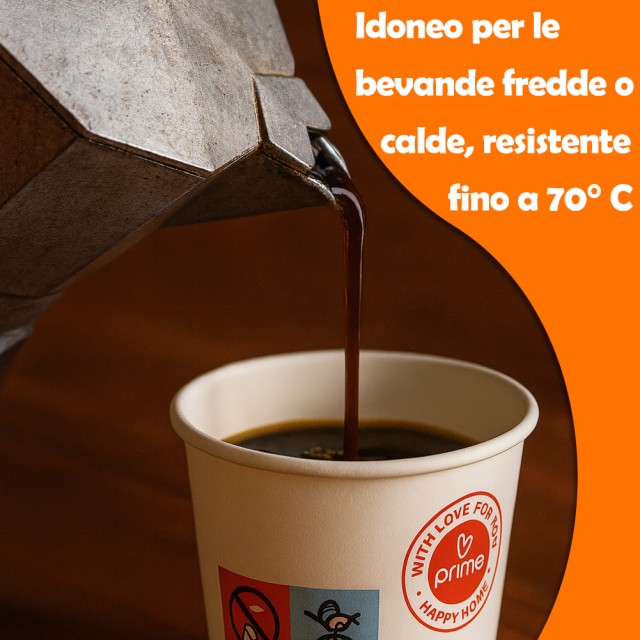 BAKAJI 2000 Ποτήρια Καφέ Μίας Χρήσης Χωρητικότητα 75ml Φλιτζάνι από Χαρτί Χρησιμοποιήστε και Πετάξτε 02842898