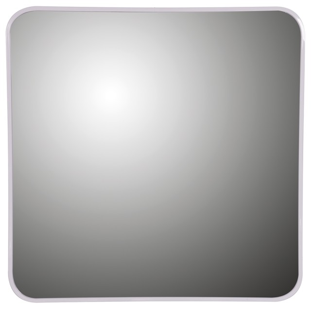 Galileo Καθρέφτης τοίχου 60,5x60,5 εκ με αλουμινένιο πλαίσιο μοντέρνου σχεδιασμού σε λευκό χρώμα Sibilla 5922553