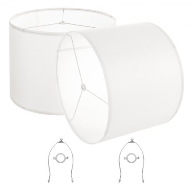 VEVOR Σετ 2 Καπέλων Λάμπας 16x16x12 εκ. με Harp (Λευκό) YZXDZ1612INCCHAMW001V0