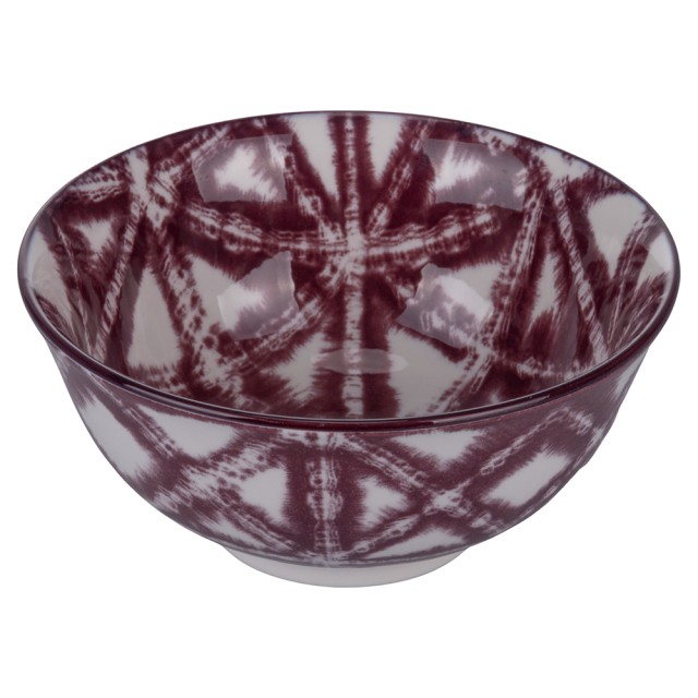 Villa DEste Σετ 6τμχ  Μεσαίο στρογγυλό μπολ 600 ml από πορσελάνη The Purple 5923009