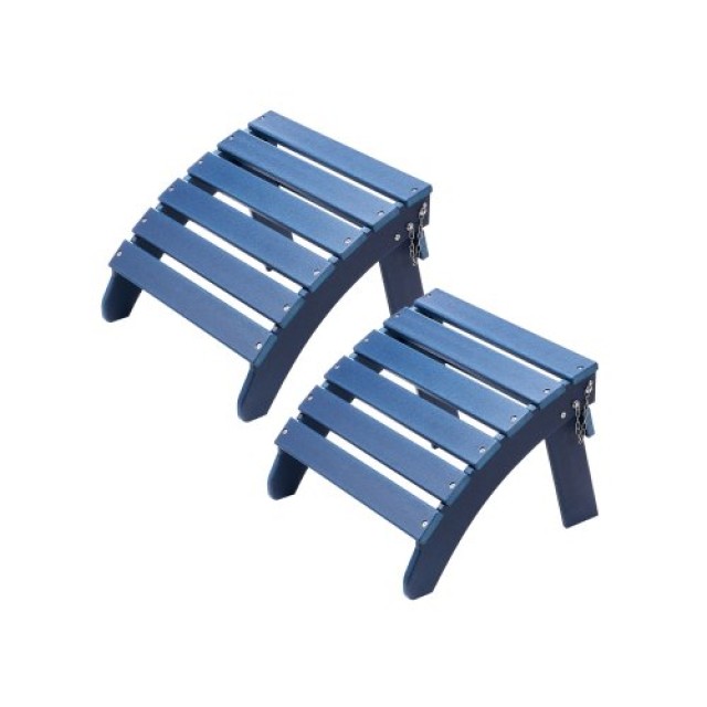 VEVOR Σετ 2 Υποπόδια Adirondack HDPE Μπλε KZDADLDKTTQP1RT1QV0