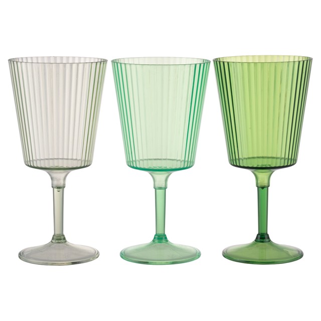 Villa DEste  Σετ 12 τμχ Κύπελλο 400 ml πράσινο από πλαστικό PS Shades of Greenery Unico 5925008