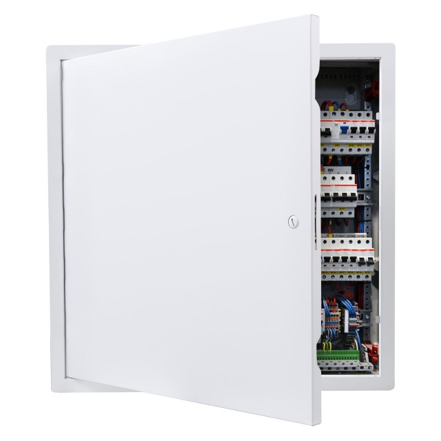 VEVOR Θυρίδα Επίσκεψης Γυψοσανίδας 49x49 εκ., Γαλβανισμένο Ατσάλι, Λευκή, Άνοιγμα 47x47 εκ. JSJXMB1818INO7ZVY001V0