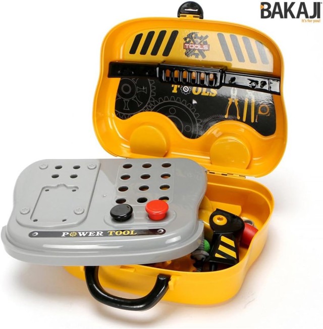 BAKAJI  Παιδική Βαλιτσάκι Εργαλείων με Αξεσουάρ DIY Φορητό 31 τεμ.  02830016