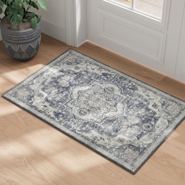 SONGMICS HOME Χαλί 60x90 εκ., Αντιολισθητικό, Πλενόμενο, Παραδοσιακό Vintage Στυλ 